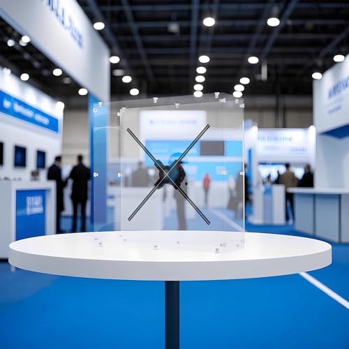 Image of 3D Hologram Fan,Hologram Projector Missyou Holographic Led Ceiling Skylight for Shop,Bar,Casino,Party Advertising Display (25.6 inch HD (Mobile APP Version))