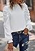 Angashion Womens Tops Casual Crewneck Long Lantern Sleeve Self Tie Blouses Solid Tunic Shirts 2025 White X-Large