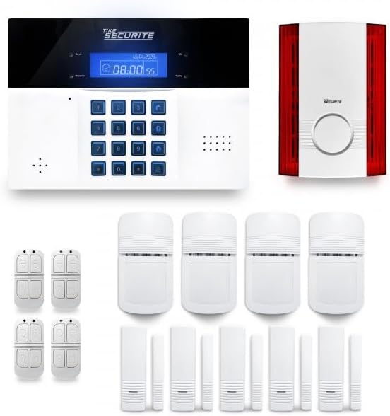 Alarme maison sans fil DNBi 4 à 5 pièces mouvement + intrusion + ...