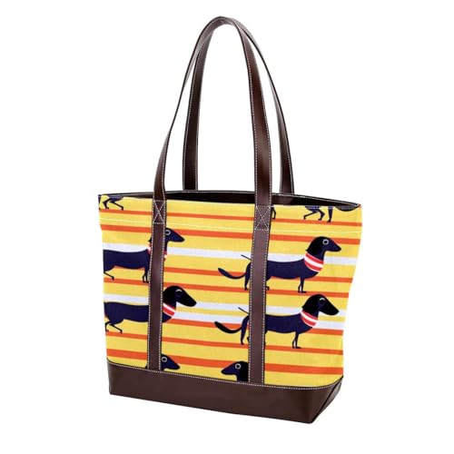 Sac fourre-tout avec fermeture éclair grand sac à main en toile imprimé