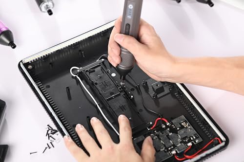 Image of TOMAHAWK PSC-7900 36-Piece Multipurpose Mini Handheld Screwdriver Set for Home-3.6V, Compact Reversible LED Indicator Electric Screwdriver for RC, Laptop, Phone, Computer Electronics