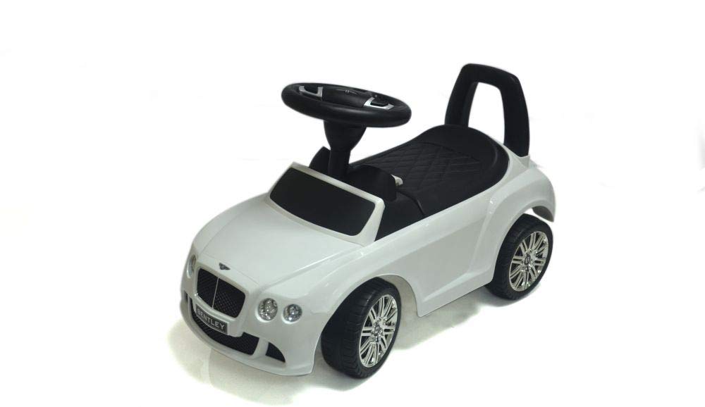 DORSA Licensed Ride On Bentley Glide Pusher Car - 326, White
