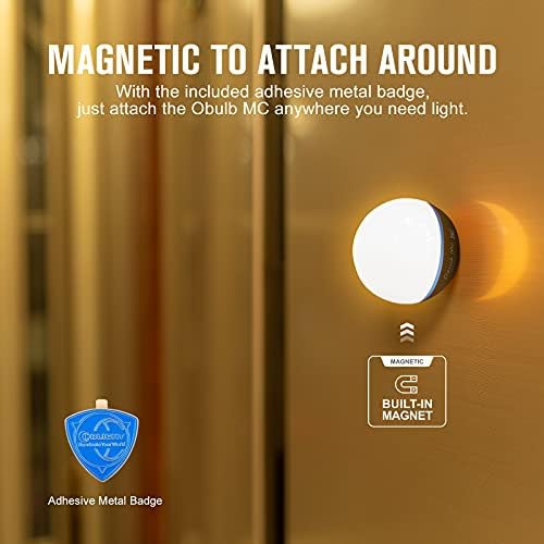 OLIGHT Obulb MC Night Lamp 75 Lumens 8 Modes Bedside Light, IPX7 Waterproof Mood Light Exquisite Decoration Light, Available for Reading, Home Decor and Camping (Black)