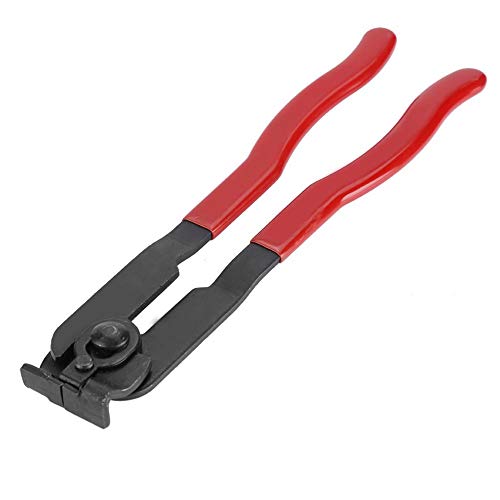 Professional Banding Crimper Tool – CV Joint Boot Clamp Pliers – Cut-Off Pliers For Ear-Type Clamps – Steel Construction, Ergonomic Red Handle