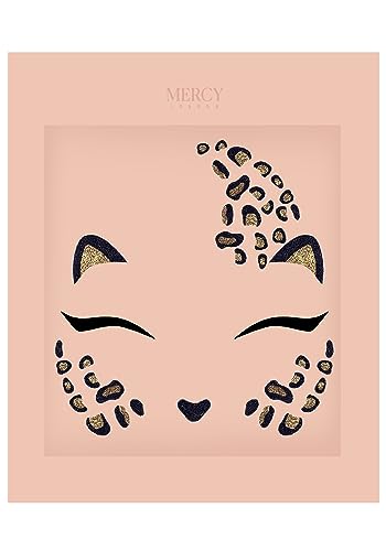 Cat Face Jewels by Mercy London Costume Accessories Face Gems Jewels All In One Halloween Headpiece Stick On