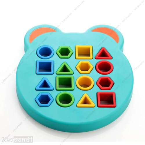 Image of Kids Mandi Matching Educational Game | Shape & Color Recognition Learning Toy | Cognitive Skill Development