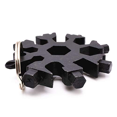 Abridor de garrafa de chave de fenda Yardwe Snowflake multiferramenta portátil externo floco de neve