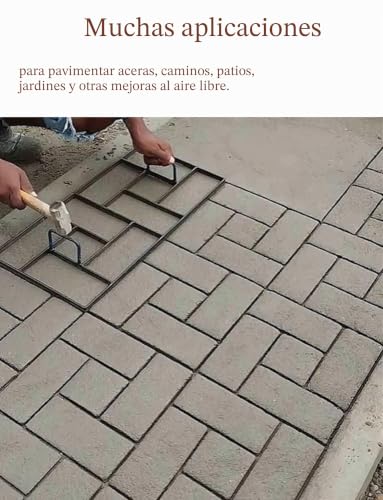 Miniatura 3 de Molde De Piedra De Pavimento Reutilizable Para Hormigón, Para Hacer Caminos, Moldes Decorativos De Pavimento Para Patio Al Aire Libre