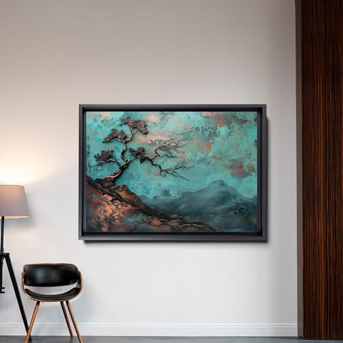 Storeusa97 3D Art Prints, Metal Wall Art Mountains, Copper Wall Decoration thumb #1