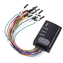 16 Channel Logic Analyzer, 16 Channel Logic Analyzer 100M Sampling Rate USB Logic Analyzer Device Wide Compatibility for Precisionmeasuring