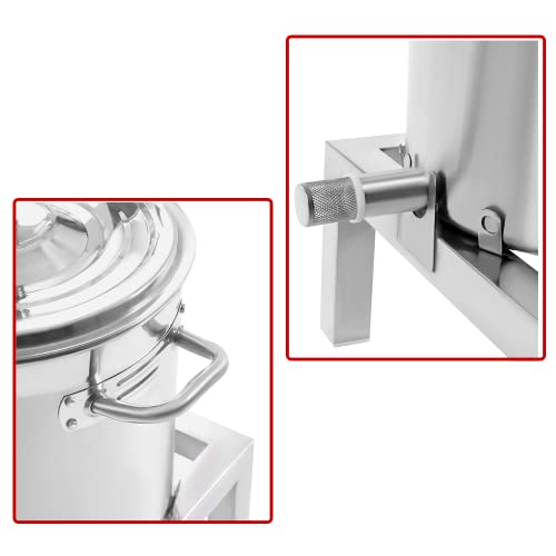 Fetcoi 10 Liter (2.6 Gallon) Stainless Steel Fruit Press, Cider, Wine, Grape, Apple Press, For Apple Cider, Wine And Juice Making #TOP5