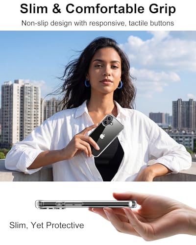 Image of HOOMIL Case for iPhone 16 Pro, Anti-Yellowing, Crystal Clear