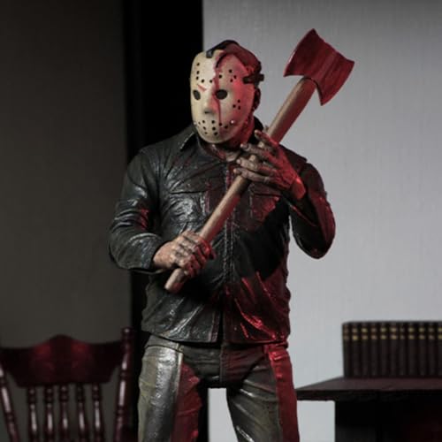 Jason Voorhees Figurine Jason Voorhees Figurine Anime Sculpture 18 cm Articulations mobiles Modèle de pose PCW Image debout Objet de collection Décoration Cadeau – vue 5