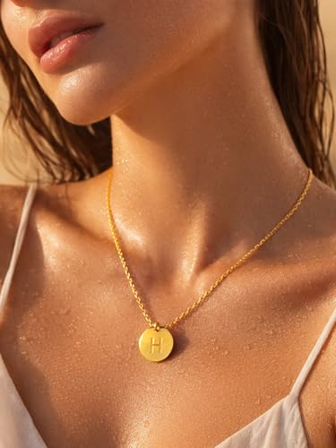 Image of Rubans Demi Fine Stainless Steel Alphabet Pendant CZ Gift for Women & Girls