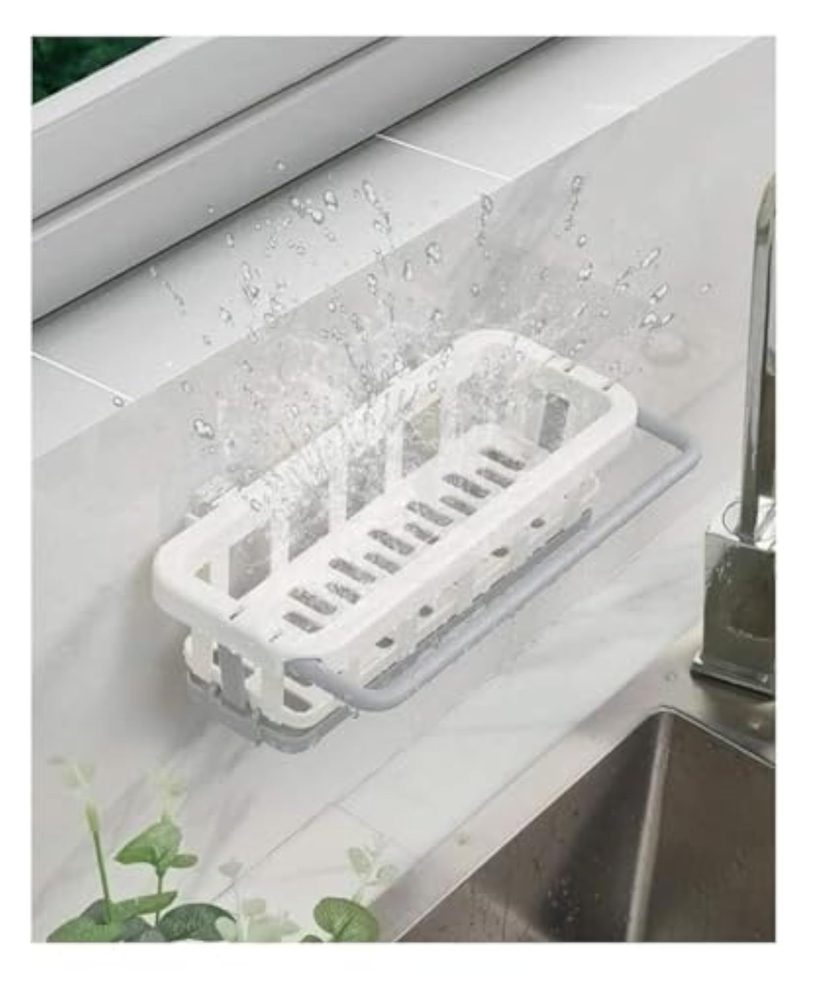 Bathroom Shelves for Storage with Towel Rack and Sponge Holder