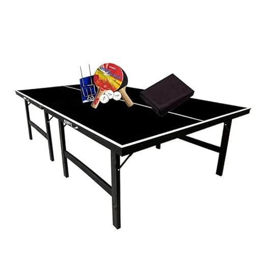 MESA PING PONG ESPECIAL COR PRETA MDP 15MM KLOPF 1010 + KIT TÊNIS DE MESA 5031 + Capa Impermeável