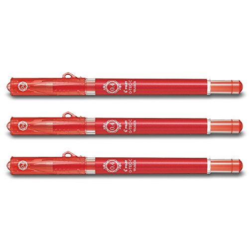 Pilot G-TEC-C Maica - Juego de 3 unidades, color rojo