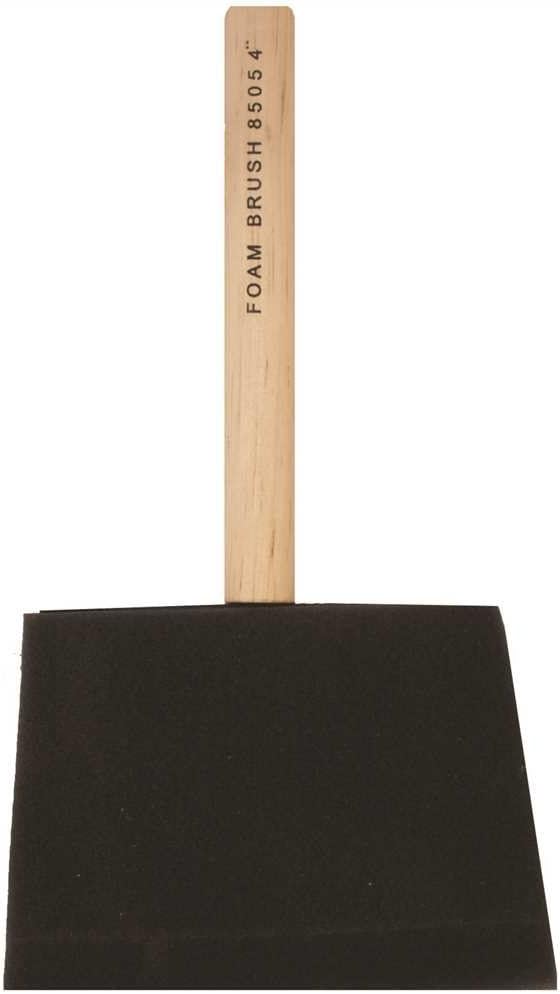 Art AlternativesNational Brand Alternative GIDS-2491972 Economy Foam Brush, High Density, with Wood Handle, 4" 2491972, No Color, 4 Inches