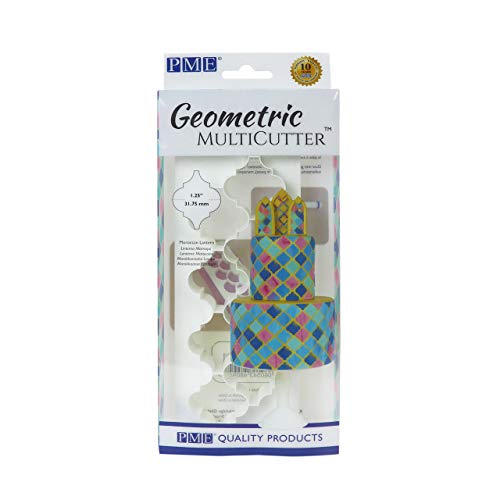 PME Geometric Multicutter for Cake Design Moroccan Lantern, Large Size, 1.25-Inch