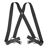 CAT Outdoors Tactical Suspenders for Duty Belt w/G-Hook Police Duty Belt Suspenders for Men, Gun Belt Suspenders for Hunting (Black)