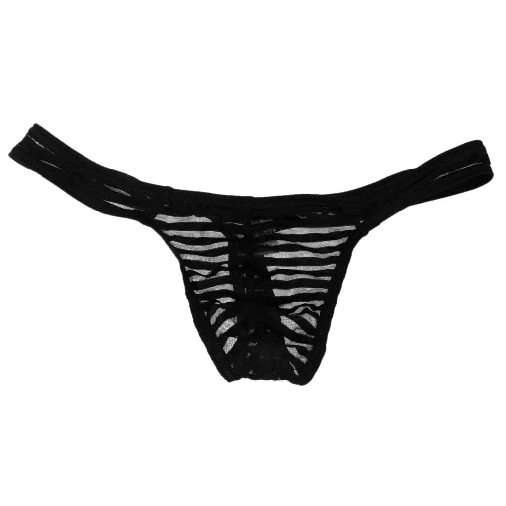 club bollywood BNF® Men's Sheer Mesh Underwear Thong T-Back Briefs L Black|Clothing Shoes & Accessories | Mens Clothing |Underwear|-picture-40