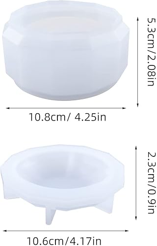 Miniatura 7 de HyzaPhix 2 moldes de resina para bolígrafo, molde de fundición epoxi, molde de silicona para florero, molde de caja de baratijas para contenedor de