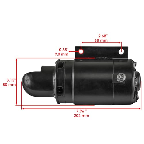 Caltric Starter Motor Compatible with Yamaha Compatible with Marine Outboard 85HP C85TLR C Series 1991-1996 / Outboard 90HP 90TJR Four Stroke 1991-2001 miniatura 2