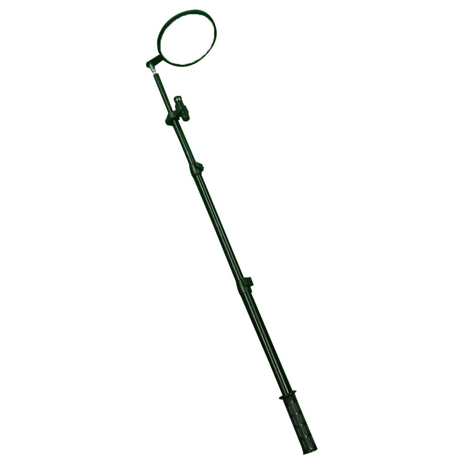 Specchietto di Ispezione Sottoscocca da 160 Cm/62,9 Pollici, Diametro Specchio: 160 Mm, Lunghezza Telescopica: 520-1600 Mm, con Luce Notturna A LED, Nero.
