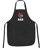 Broad Bay University of Louisville Dad Aprons Louisville Cardinals Dad w/Pockets Grilling Gift Him Men