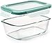 OXO Good Grips 8-Piece Smart Seal Leakproof Airtight Glass Food Storage Container Set