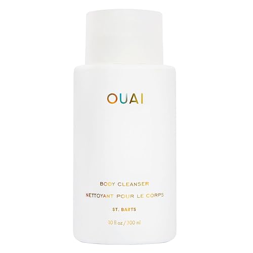 OUAI Limpiador corporal, St. Barts - Gel de baño espumoso con aceite de jojoba y aceite de rosa mosqueta para hidratar, nutrir, equilibrar y OUAI Limpiador corporal, St. Barts - Gel de baño espumoso con aceite de jojoba y aceite de rosa mosqueta para hidratar, nutrir, equilibrar y