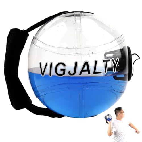 6.5" Aqua Ball Water Weight Bag - Adjustable Water Filled Fitness Bag, Sandbag Alternative for Home Gym, Core Balance Trainer, Portable Exercise Equipment for Arm Shoulder Full Body Workout (5Ibs)
