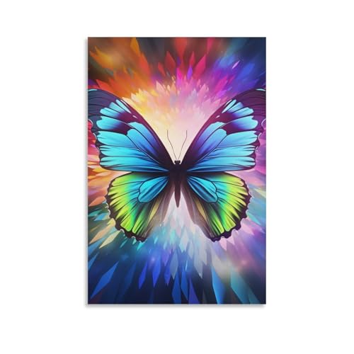 Impression sur toile papillon magnifique murale décoration de salon 20x30inch