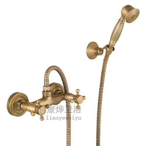 Douche en laiton contre le calcaire avec fixation murale solide anti-fuite