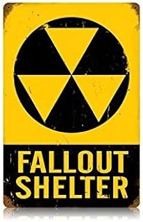 Fallout Shelter Tin Metal Sign