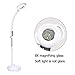 Produktbild DLL Stehlampe, Hauptdekoration, Steh-Lesung LED 8X Verstärkungslampe, LED Schönheitslampe Stepless Dimmen Kaltlicht Tattoo Lampe Lupe Akne Nagelchirurgie Shadowless White-220V-24W,Weiß,220V24W