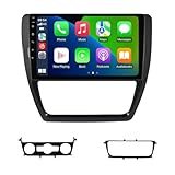 Car Radio for Volkswagen VW Sagitar Jetta Bora 2012-2016 Stereo Upgrade Dash Kit,1+32GB 10.1