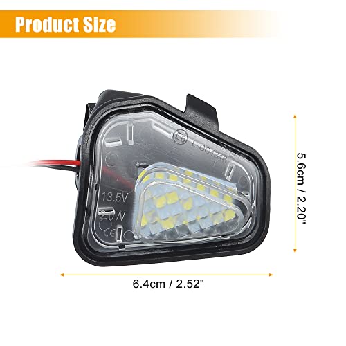 Par luz LED lateral para espejo Volkswagen CC 2011-2019 miniatura 4