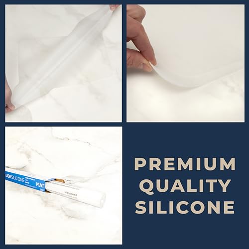 GASARÉ, Extra Large, Thick, Silicone Mat for Kitchen Counter, Heat Resistant Mat, Countertop Protector, Non-Slip, Easy to Clean, Cuttable (Semi-Transparent, 16 x 12 Inches) by GASARÉ - Used condition - Image 6