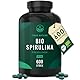 Bio Spirulina Presslinge – 600 Tabletten (500 mg) – 4.000mg hochdosiert – Bio-Algen aus kontrolliert biologischem Anbau – Vegan – TRUE NATURE®