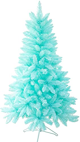 Árbol de Navidad, árboles artificiales, decoración de árbol de Navidad, árbol de Navidad azul artificial cifrado de lujo para el hogar, oficina, decoración de día festivo