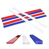 HERCHR 6Pcs Silicone Rolling Pin Guides, Dough Leveler Sticks Dough Ruler Measuring Dough Strips Guides Pastry Ruler Perfection Sticks for Thickness Guide Pastry Cookie Kitchen Restaurant