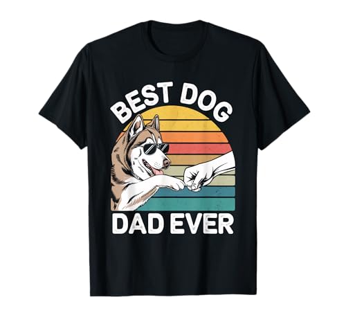 Alaskan Malamute Papa Bester Hund Papa Vatertag Männer T-Shirt