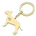 Imagen de LONYOO Lindo Llavero de Acero Inoxidable Perro Mascotas Regalos para Amantes de Perros Mujeres Niñas Cachorro Llavero Coche Llavero Monedero Charms