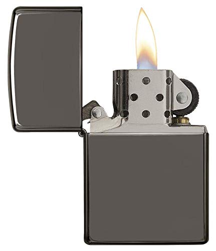 Image of Zippo Classic Black Ice Design Pocket Lighter Windproof Stylish Premium Metal Body Eco Environment-Friendly Unique Stylish Travel Friendly