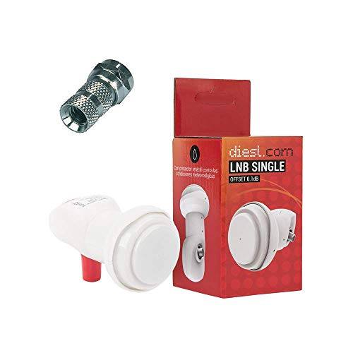 Diesl.com - LNB Universal Acamar Offset 0.1 dB | Retractable Protector | Optimized Reception | Receiving The Signal from a Satellite.
