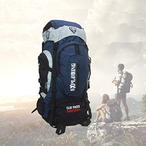 MOCHILA DE CAMPING/TRILHA IMPERMEÁVEL 55L Cor:Cinza