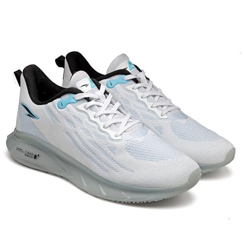 Image of ASIAN Men POWERPLAY-06 Running and Casual wear Running Shoes with Laces, Lightweight and Comfortable Shoes with Upper mesh Fabric and Crystal Cushion Technology for Men & Boys