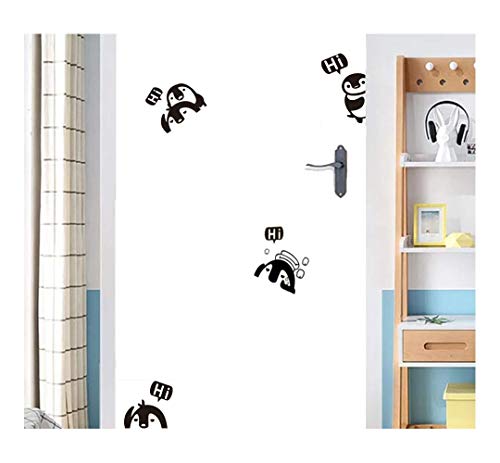 Stickers removibles para interruptores con diseño de 4 pingüinos miniatura 3