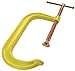 BESSEY CDF410CHV Drop Forged 10 In. x 6 In. Throat Depth, High Visibility Frame, Copper Plated Spindle with Pad & Handle